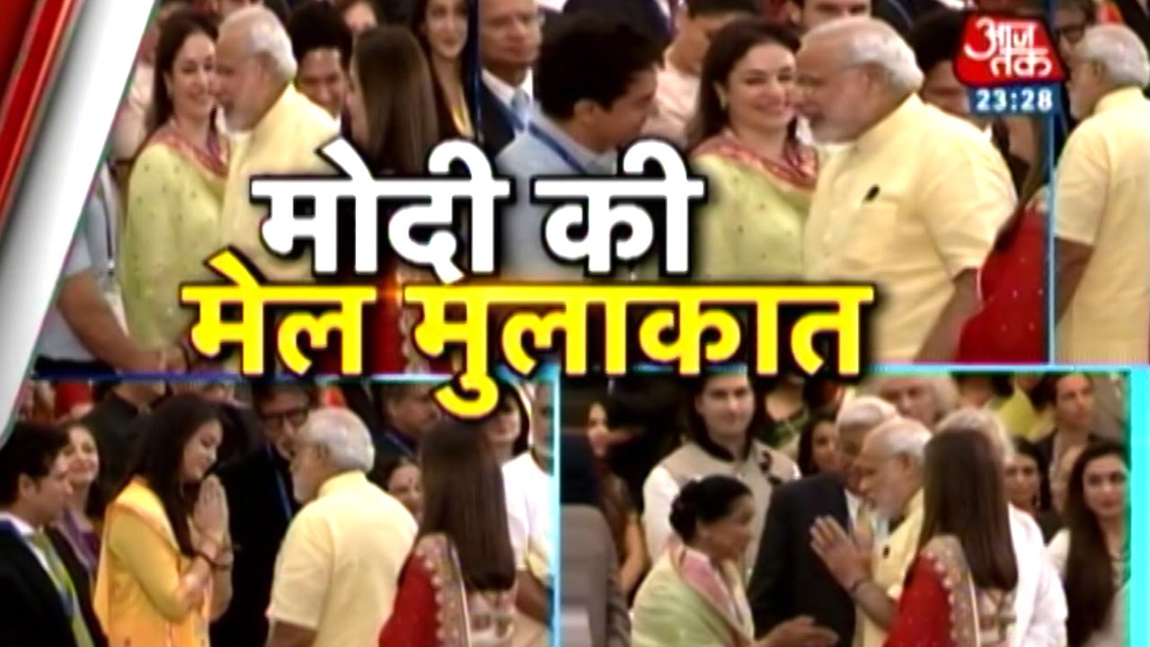 PM Modi meets Amitabh Bachchan, Aishwarya