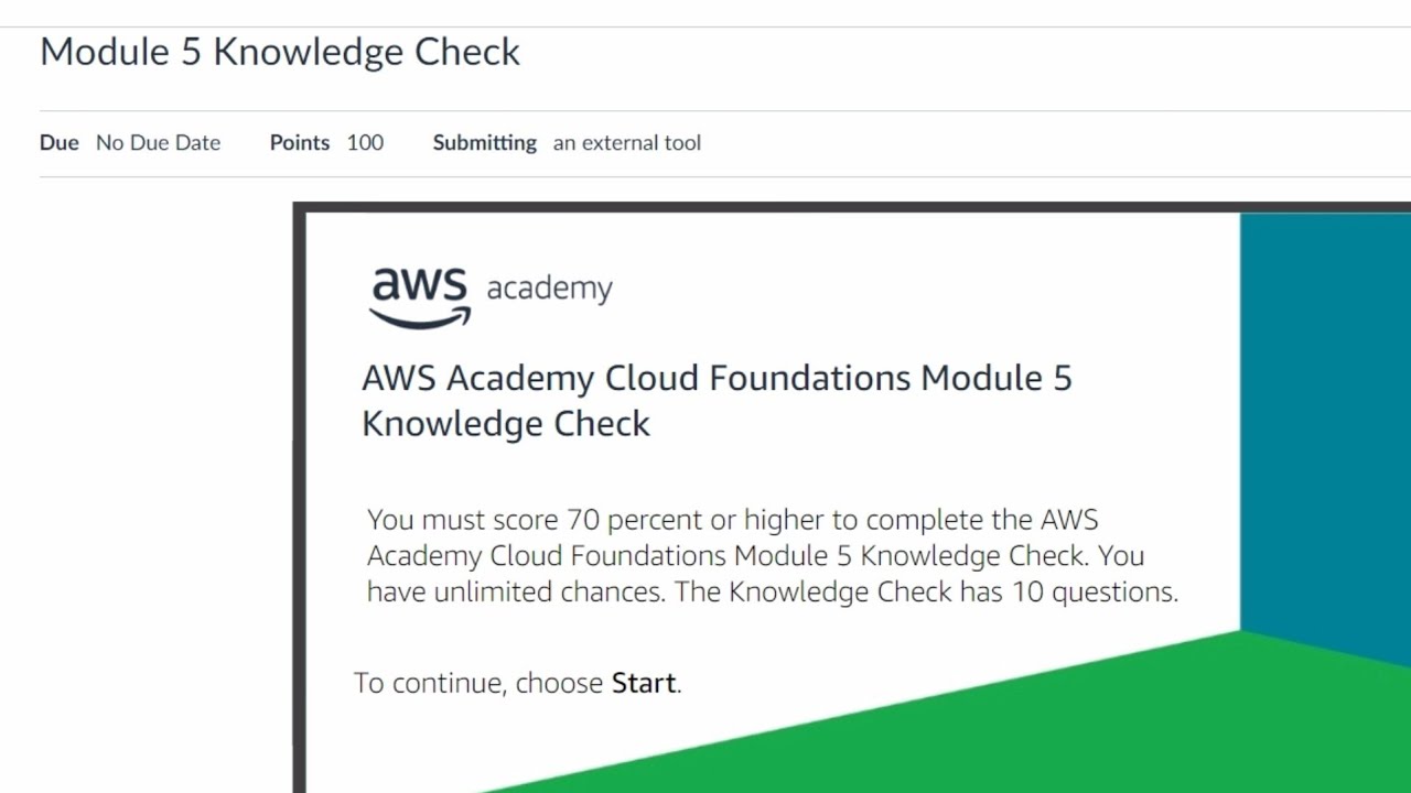 Module - 5 Knowledge Check|| AWS Academy Cloud Foundations #aws # ...