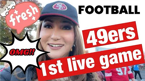My first 49ers live game show and they won!! T WAS...