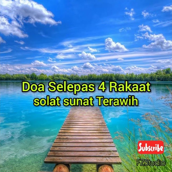 Suara merdu Doa selepas 4 rakaat solat sunat Terawih