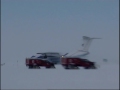 Посадка IL-76 на McMurdo. Антарктика.