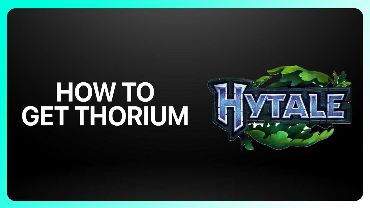 How To Get Thorium In Hytale 2026! Tutorial