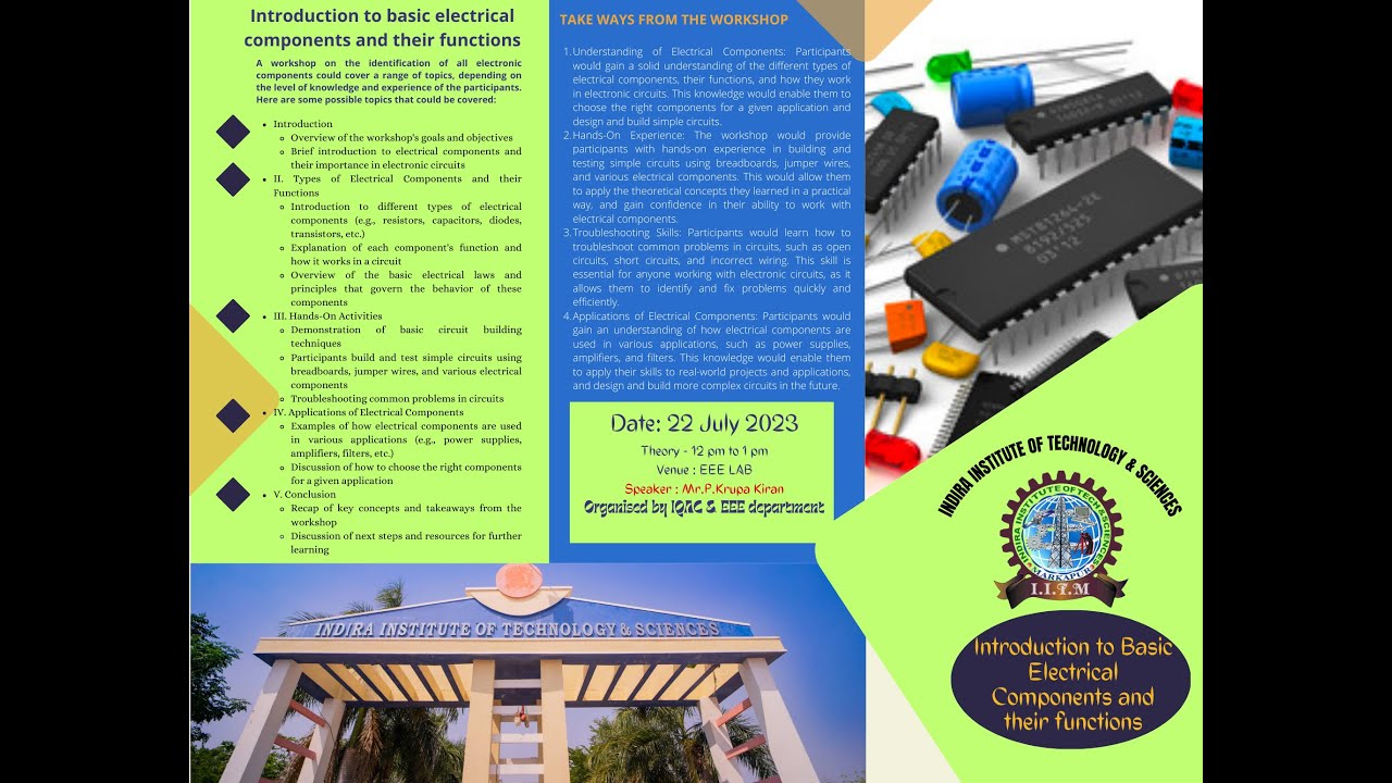 INTRODUCTION TO BASIC ELECTRICAL COMPONENTS AND ITS FUNCTIONS -Mr.P ...