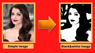Convert Colored Image to Black&White with Python  || Learn Python || Python For Beginner