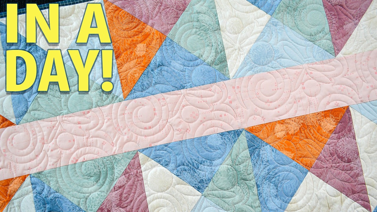 3 EASY Spring Quilt Patterns From ONE Hourglass Block! Perfect for 10" Precut Squares