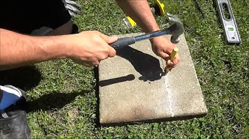 How To Split A Stone Paver With A Chisel