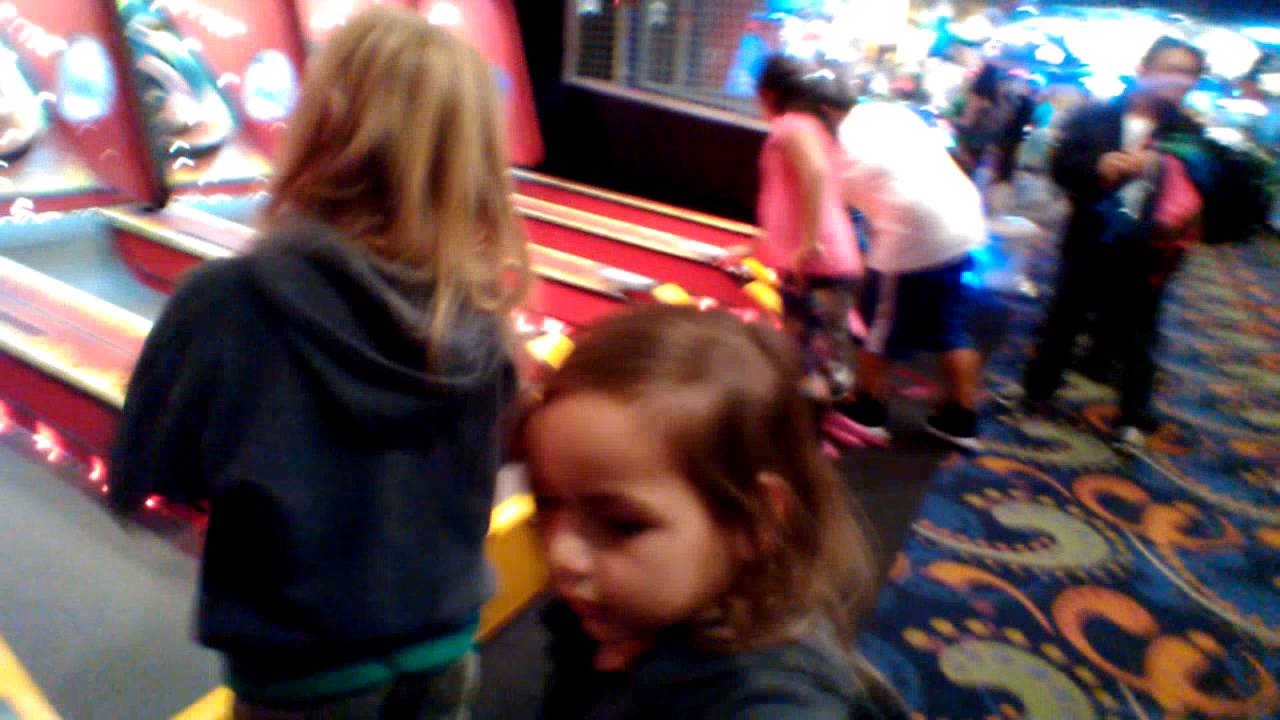 Jordan and Jayme bowling at the Excalibur