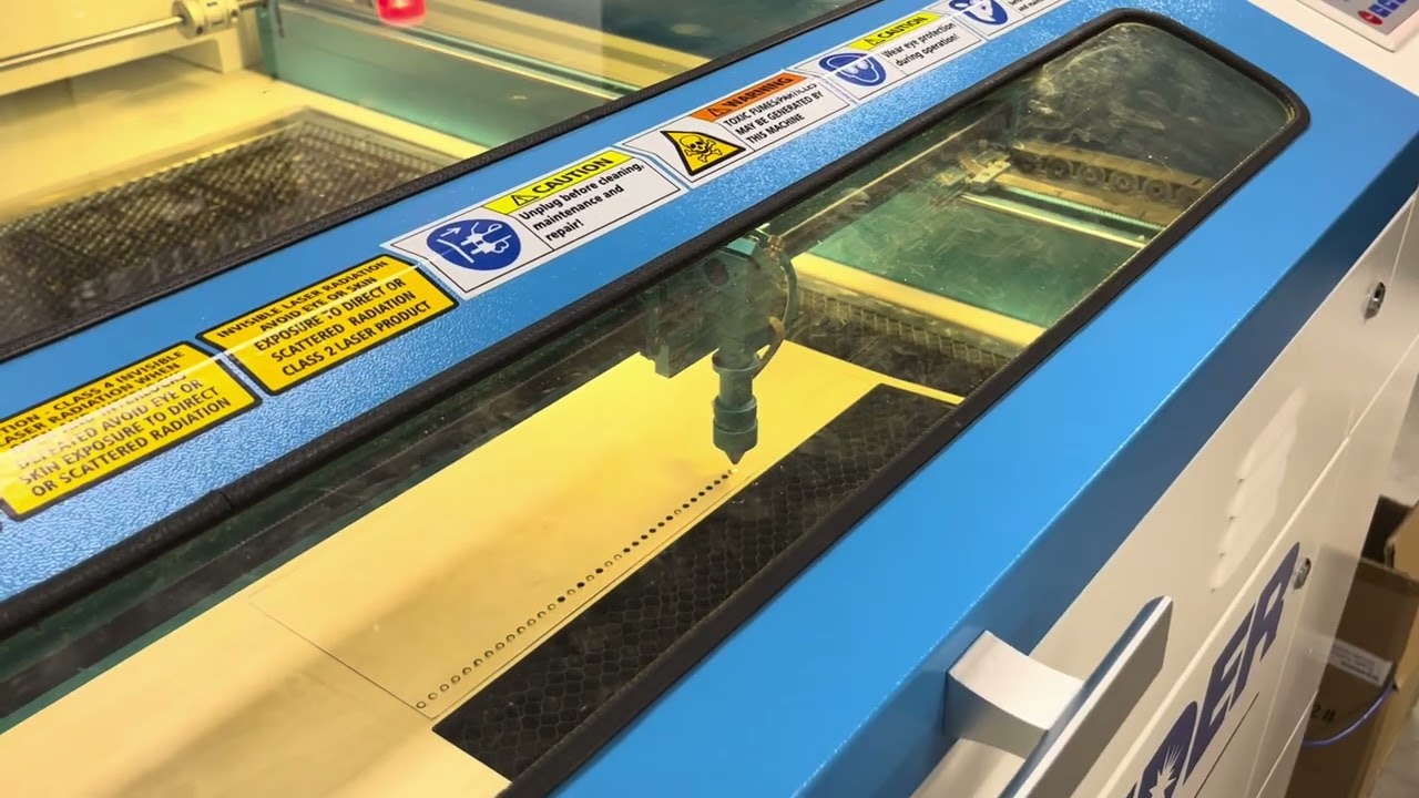 Laser cutting with Coach Paul!