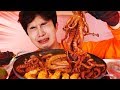 MUKBANG |직접만든 매운 낙곱새(낙지, 곱창, 새우) 먹방! 🔥 Spicy Octopus Tripe Shrimp Korean ASMR 후니 Hoony Eatingsound