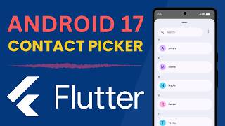 Accessing Contacts in Flutter Android 17 Changes This 👉