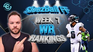 Week 7 Wide Receiver Rankings Tiers | All Matchups!!!