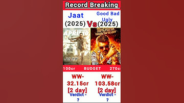 Good Bad Ugly 🆚 Jaat Box Office Collection | Good Bad Ugly 2nd day collection #shorts