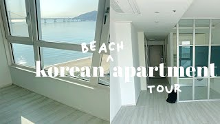 MY EMPTY KOREAN BEACH HOUSE APARTMENT TOUR 🤍🏠