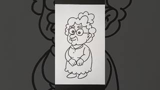 Cartoon Grandma  #grandma #cartoondrawing #cartoon
