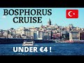 Under €4 Bosphorus Cruise | Cheapest Day Out In Istanbul