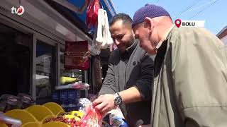 Bolu'da Pazar Tezgahları Bayram Şekerleriyle Renklendi