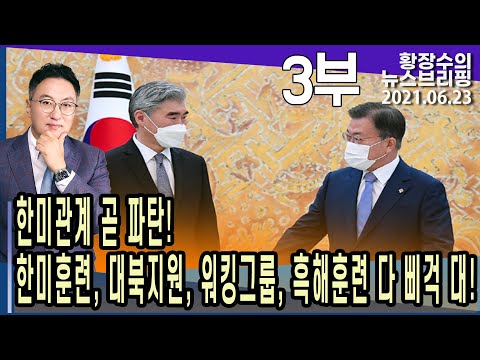 3부: 한미관계 곧 파탄…한미훈련, 대북지원, <strong>워킹그룹</strong>, 흑해훈련 다 삐걱 대! (2021.06.23) [정치분석]