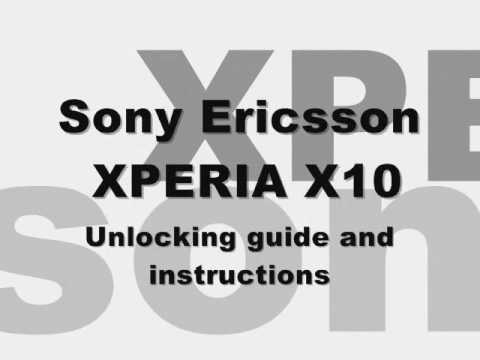How to Unlock Sony Ericsson Xperia X10 Arc X10a mini by code - Instructions Rogers, Cingular At&t - YouTube
