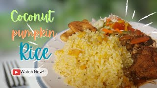 How to make Jamaican COCONUT PUMPKIN RICE (100% Authentic) | @DiFrancis