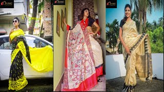 Model Photoshoot Poses In Traditional Wear Saree Model Photoshoot Saree Fashion 2020