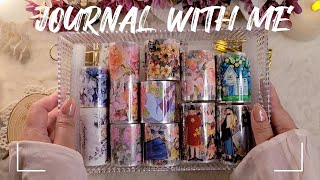 ASMR  unboxing new washi tapes & stickers ft. The washi tape shop +  journaling 