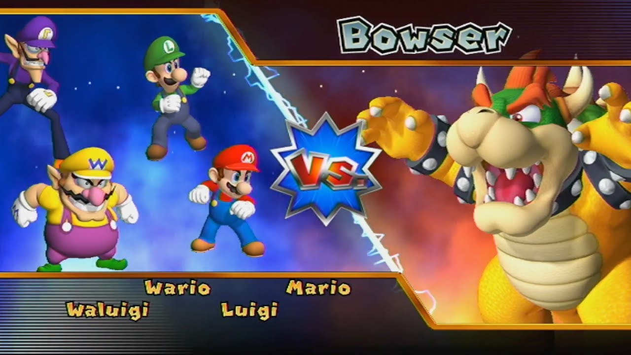 Mario Party 9 - Boss Rush - Mario vs Luigi vs Waluigi vs Wario