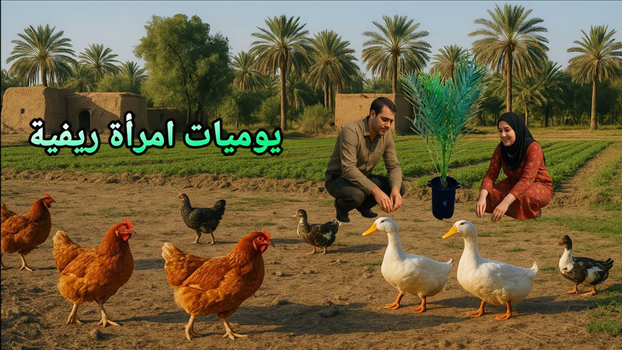 الريف العراقي 🇮🇶 | روتين فلاحة بصراوية 👩‍🌾 بحياة القرية والعمل الزراعي 🌾 بأجواء البصرة الحارة ☀️