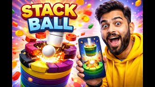 Stack Ball Gameplay | Non Stop Ball Drop 😍 New High Score! screenshot 2