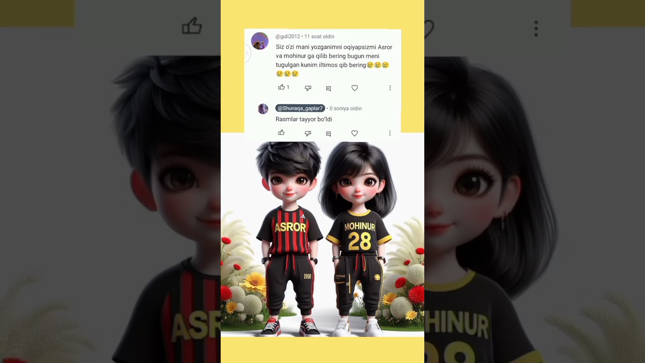 🌺 Zakas 🌺 tayyor boʻldi Asror va Mohinur ismiga rasmlar 