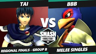 SWT NA West Group B - BBB (Falco) Vs. Tai (Marth) SSBM Smash Melee Tournament