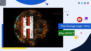 Fire Grunge Logo free after EFFECT