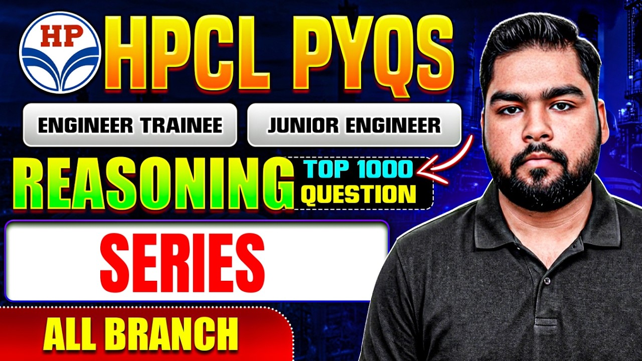HPCL Recruitment 2026 | Topicwise PYQS I 1000 Most Important Questions for JE & ET (All Branch)