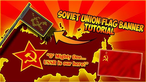 Minecraft Banner Tutorial - How to make OUR USSR Flag Banner 1.14