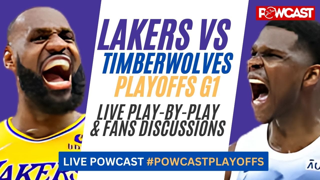 LAKERS vs TIMBERWOLVES - GAME 1 PLAYOFFS │ 2025 NBA Game Play-By-Play ...