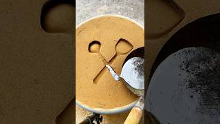 #art #metal #shorts #satisfying #amazing #diy Spoon and Spatula Metal Casting Cross