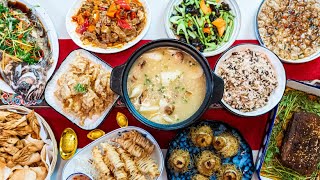 How to Prepare a Chinese New Year Dinner (12 dishes included)