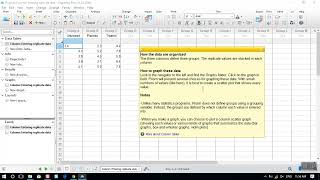 Entering Replicate data column with Prism