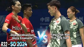 Dejan Ferdinansyah/Gloria Emanuelle vs Tang Chun Man/Tse Ying Suet || R32 Singapore Open 2024