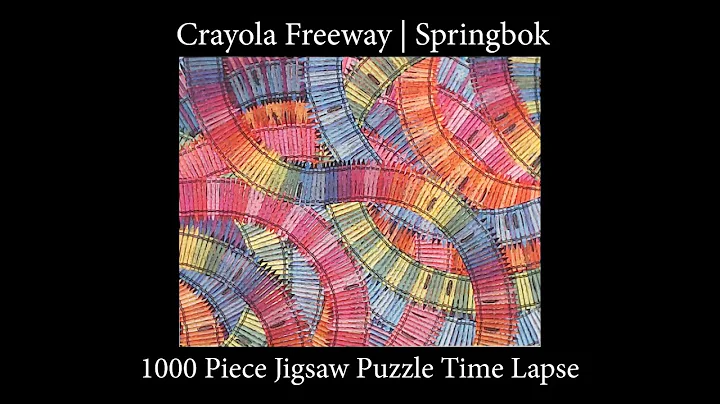 Crayola Freeway by Springbok 1000 Piece Jigsaw Puzzle Time Lapse