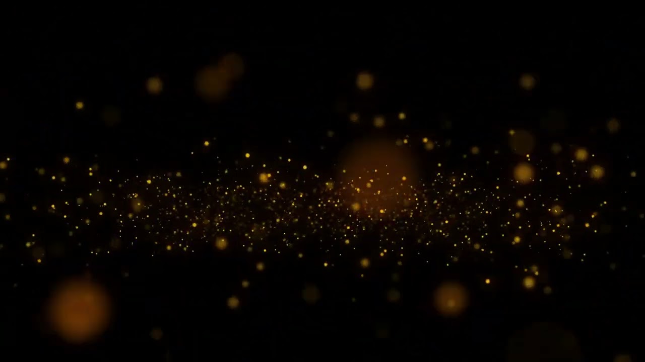 Golden Particles Sparkles Background Video || Dynamic World 🤔