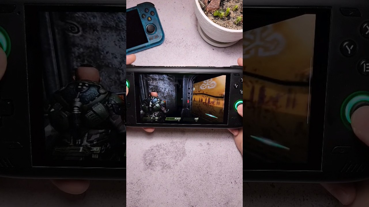 Quake 4 на андроид консоли Odin 2 (quake 4 for android)