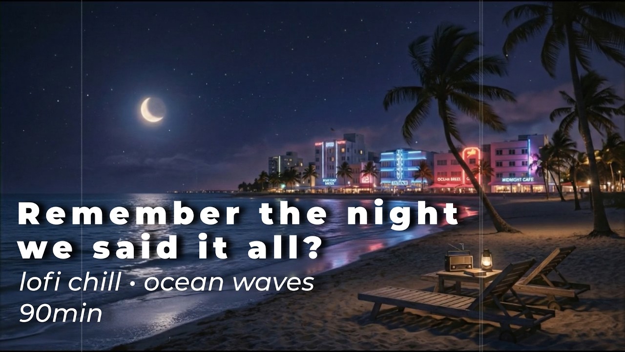 Relaxing Lofi 🌃 Everything Spoken, Nothing Left... | Midnight Beach Vibes