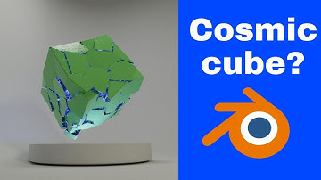 how to make abstract sci-fi cosmic cube in blender