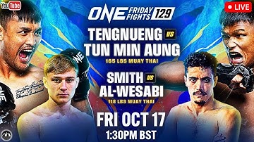 ONE Friday Fights 129: Tengnueng vs. Tun Min Aung | LIVE STREAM Muay Thai Fight Companion | Lumpinee