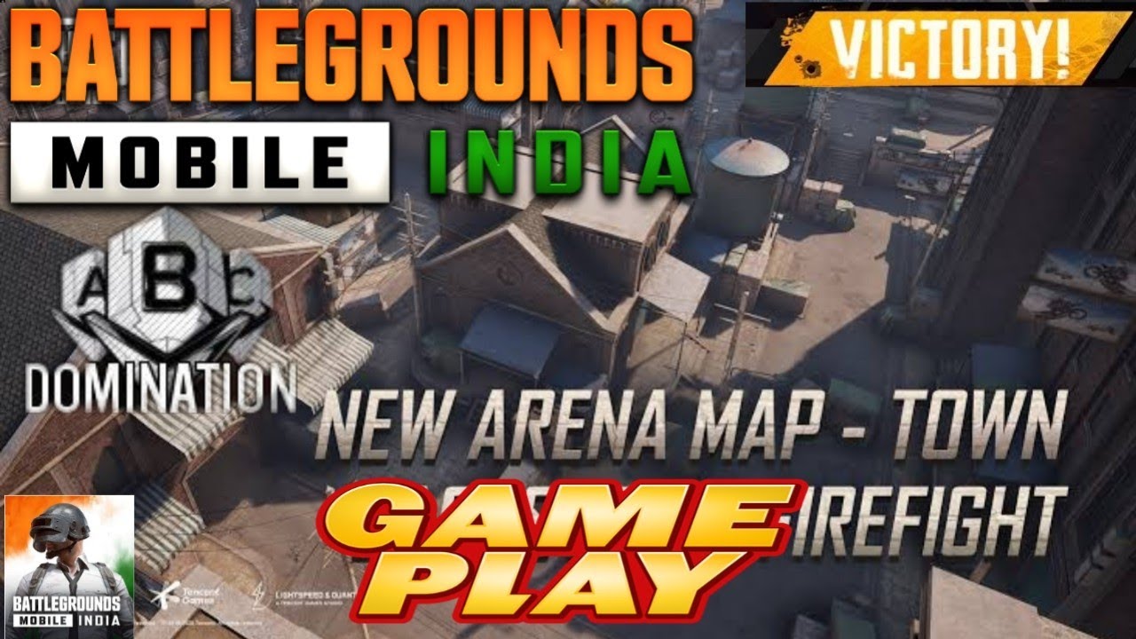 BGMI Arena Domination match(Town Map) in  BattleGround Mobile IndiaEarly Access with New Maps.