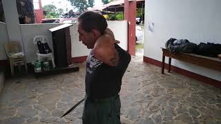 SENTRY REMOVAL USING A LONG BLADE
