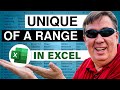 Excel UNIQUE of a Rectangular Range Using new TOCOL Function - Episode 2475