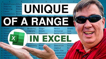 Excel UNIQUE of a Rectangular Range Using new TOCOL Function - Episode 2475