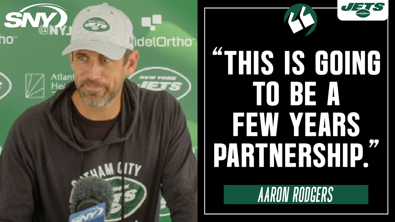 Aaron Rodgers on his future with the Jets after restructured contract ...