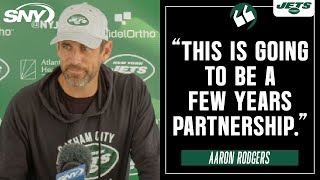 Aaron Rodgers on his future with the Jets after restructured contract, praise for Zach Wilson | SNY